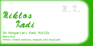 miklos kadi business card